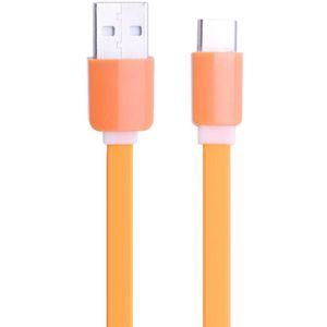 1m 2A 110 Copper Core draden uittrekbare USB-C / Type-C naar USB Data Sync laad Kabel  Voor Samsung Galaxy S8 & S8 PLUS / LG G6 / Huawei P10 & P10 Plus / Xiaomi Mi6 & Max 2 nl andere Smartphones(Oranje)