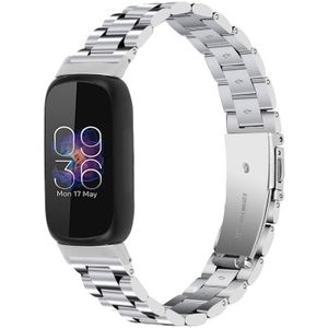 Voor Fitbit Inspire 3 drie kralen platte gesp roestvrij stalen horlogeband