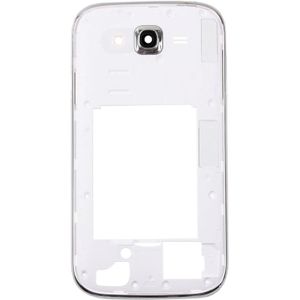 Midden Frame Bezel / terug plaat huisvesting Camera Lens paneel voor Galaxy Grand Neo Plus / i9060i(White)