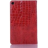 Krokodil textuur horizontale Flip lederen draagtas met houder & kaartsleuven & portemonnee voor Galaxy tab A 8 0 (2019) (rood)