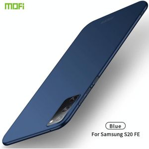 Voor Samsung Galaxy S20 FE MOFI Frosted PC Ultra-thin Hard Case(Blue)