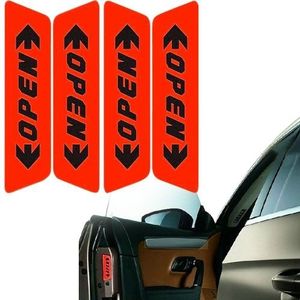 OPEN patroon veiligheid waarschuwing auto Sticker(Red)