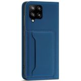 Voor Samsung Galaxy A22 4G Sterke magnetisme Vloeistof Feel Horizontale Flip Leren Case met Houder & Card Slots & Portemonnee