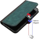 Voor Huawei Mate 10 Pro Side Buckle Double Fold Hand Strap Lederen Telefoon Case (Donkergroen)