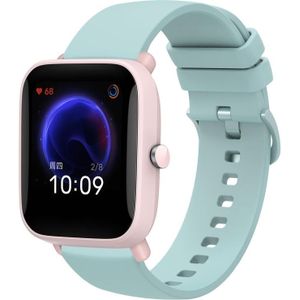 Voor Amazfit BIP U 20 mm effen kleur zachte siliconen horlogeband