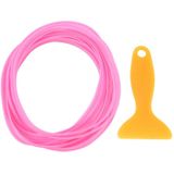 5m flexibele Trim voor DIY auto auto interieur Moulding Trim decoratieve lijn Strip met Film Scraper(Pink)