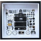 Niet-werkende display 3D mechanische film camera vierkante foto frame montage demonteren specimen frame  model: stijl 4  willekeurige camera model levering