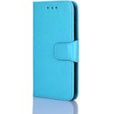 For Nokia C3 Crystal Texture Horizontal Flip Leather Case with Holder & Card Slots & Wallet(Light Blue)