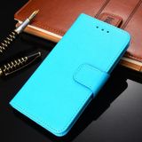 For Nokia C3 Crystal Texture Horizontal Flip Leather Case with Holder & Card Slots & Wallet(Light Blue)