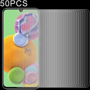 Voor Samsung Galaxy A90 5G 50 PCS Half scherm Transparante Tempered Glass Film