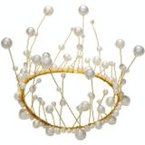 2 PCS Zeewier Kwast Pearl Crown Bakcake decoratie (Wit)