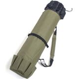 Multifunctionele Hengel tas vissen Tackle Bag Visbenodigdheden  Grootte: 123x34cm (Army Green)