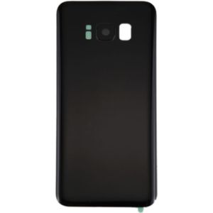 Dekking van de batterij terug met Camera lenscover & lijm voor Galaxy S8 / G950(Black)