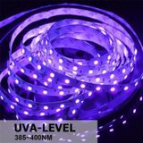 3528 SMD UV Paars Lichtstrook Epoxy LED-lamp Decoratieve lichtstrip  stijl: Waterdicht 5m (AU-stekker)