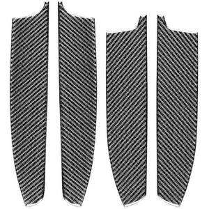 4 stks / set carbon fiber auto deur innerlijke armleuning decoratieve sticker voor TOYOTA 4RUNNER 2010-2020