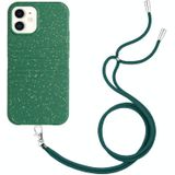 Voor iPhone 11 Tarwestro Materiaal Afbreekbaar TPU-telefoonhoesje met Lanyard