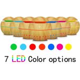 Houtnerf USB uitgeholde beluchter zeven kleuren aromatherapie lamp met afstandsbediening (wit-3)