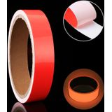 Lichtgevende tape groene gloed in donkere muur sticker lichtgevende Photoluminescente tape stage Home Decoratie  grootte: 1cm x 3m (rood licht)