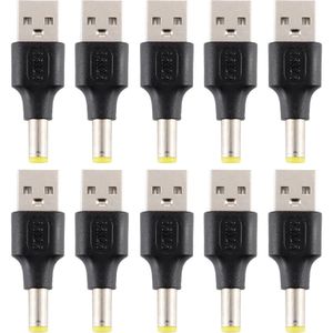 10 PCS 5 5 x 2 5 mm man naar USB 2.0 Mannelijke DC-stekkerconnector