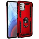 Voor Motorola Moto G Stylus (2021) Schokbestendige TPU + PC Beschermhoes met 360 graden roterende houder (rood)