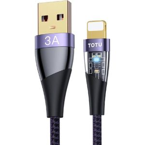 TOTU BT-018 Ming-serie 3A USB naar 8-pins snellaaddatakabel  lengte: 1 5 m