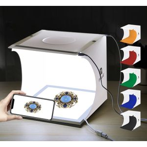 PULUZ Mini LED fotografie Shadowless licht Lamp deelvenster Pad + Studio schieten vak acryl materiaal  20 x 20 cm effectieve kampeerterrein