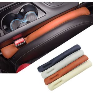 4-delige auto Styling accessoires Seat Gap Filler leer Pad Spacer beschermende zachter Bar sleuf Plug auto kloof Filler (willekeurige kleur levering)