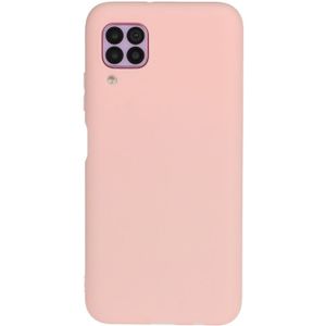 Voor Huawei Nova 6 SE / P40 Lite / Nova 7i Frosted Candy-Gekleurde Ultra-dunne TPU Telefoon Hoes (Roze)