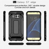 Voor Samsung Galaxy S7 Edge / G935 hard Armor TPU + PC combinatie hoesje (zwart)