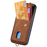 Voor Huawei Mate 60 Pro Retro Card Wallet Fold lederen telefoonhoes met riem