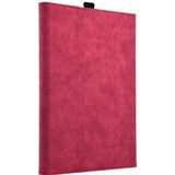 13 inch lederen tablet beschermhoes voor Microsoft Surface Pro X  Color: Rose Red + Power Bag
