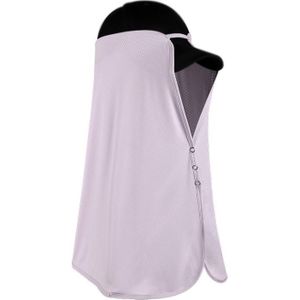 Zomer Ice Silk Sunshade Outdoor Hat Gordijn Dames Anti-UV Rijden Sjaal Hoofddoek (XXTJ49 Lavendel Purple)