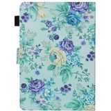 Voor 7 inch Universal Tablet PC Flower Pattern Horizontale Flip Lederen case met kaartslots & houder (paarse bloem)