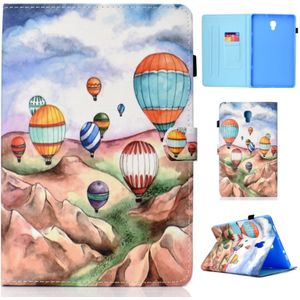 Voor Galaxy Tab A 10.5 T590 Painted Horizontal Flat Leather Case with Sleep Function & Card Slot & Buckle Anti-skid Strip & Bracket & Wallet(Balloon)