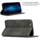 Retro huid voelen Business magnetische horizontale Flip lederen case voor iPhone 6S plus & 6 plus (donkergrijs)