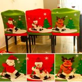 Kerst tafeldecoratie  New Style kerst Ski Snowman patroon Stoelhoes