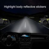 10 stks Autoverveiligheid Waarschuwing Reflecterende stickers (fluorescerend geel)