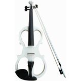 YS030 4/4 houten handleiding elektronische viool voor beginners  met tas (wit)