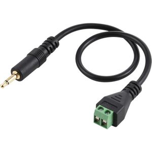 3 5 mm man tot 2 pin pluggable terminals soldeervrije connector solderless connection adapter kabel  lengte: 30cm