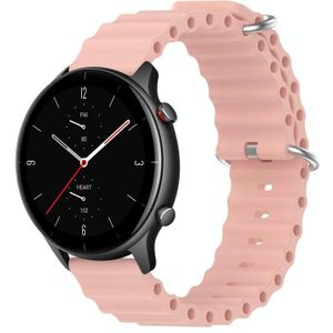 Voor Amazfit GTR 2e 22mm Ocean Style siliconen effen kleur horlogeband