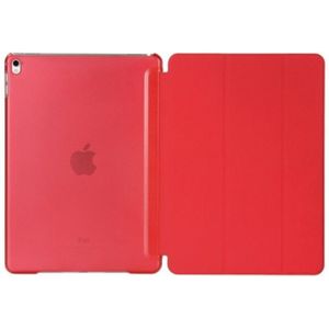 Pure kleur samenvoegen horizontale Flip lederen case voor iPad Pro 10 5 inch/iPad Air (2019)  met houder (rood)