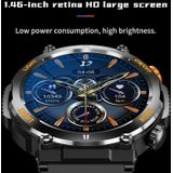 HT17 1 46 inch rond scherm Bluetooth smartwatch  ondersteuning voor gezondheidsmonitoring en 100+ sportmodi