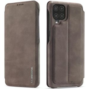 Voor Samsung Galaxy A12 5G LC.IMEEKE Hon Ancient Series Horizontale Flip Lederen Case met Houder & Card Slot (Koffie)