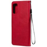 Voor Xiaomi Redmi Note 10 5G / POCO M3 PRO Effen Kleur Horizontale Flip Beschermende Lederen Case Met Houder & Card Slots & Portemonnee & Photo Frame & Lanyard