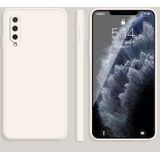 Voor Xiaomi CC9 Solid Color Imitatie Vloeistof Siliconen Rechte rand Dropproof Volledige dekking Beschermhoes