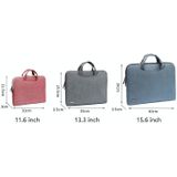 LSEN LS-116 Simple Laptop Bag Business Laptop Liner Tas  Grootte: 15.6 Inch (Snowflake Nylon Licht rood)