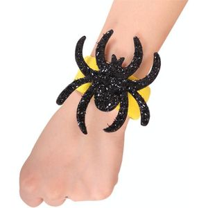 25 PCS Halloween Pop Ring Bracelet Ghost Festival Gift Party Decoraties (Black Spider)