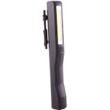 100LM hoge helderheid Pen vorm werken licht / zaklamp  wit licht  COB LED 2-modi met 90 graden draaibare magnetische Pen Clip(Black)