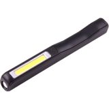 100LM hoge helderheid Pen vorm werken licht / zaklamp  wit licht  COB LED 2-modi met 90 graden draaibare magnetische Pen Clip(Black)