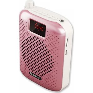 Rolton K500 Bluetooth-audioluidspreker Megafoon Spraakversterker Ondersteuning FM TF-opname (rosgoud)